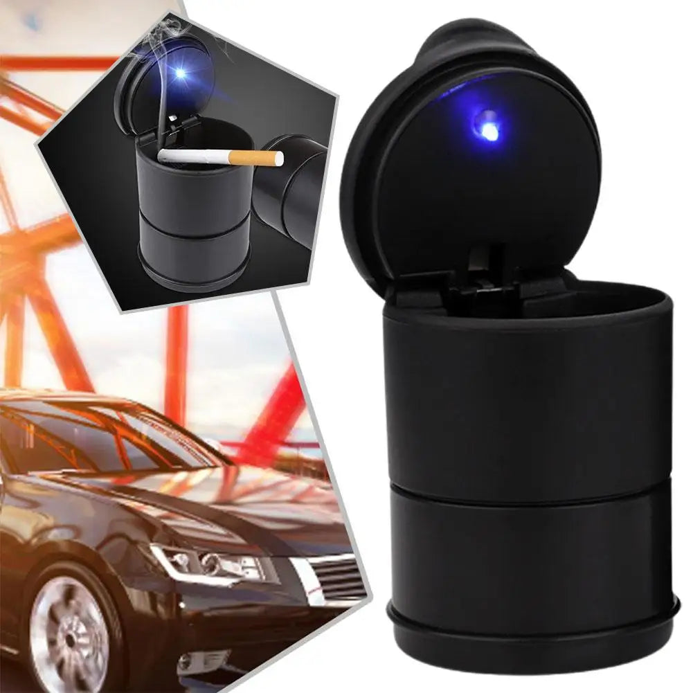 Portable Car LED Ashtray Universal Auto Ashtray Cigarette Ash Holders Cup Car Interior Decor Auto Accessories Interior