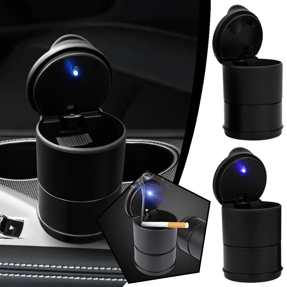 Portable Car LED Ashtray Universal Auto Ashtray Cigarette Ash Holders Cup Car Interior Decor Auto Accessories Interior