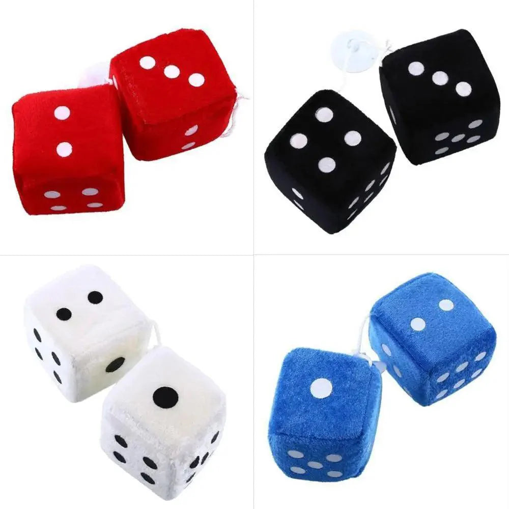Retro Colorful Car Dice Rear View Mirror Hanging Decoration For Cars Excellent Unique Design Gift For Men
