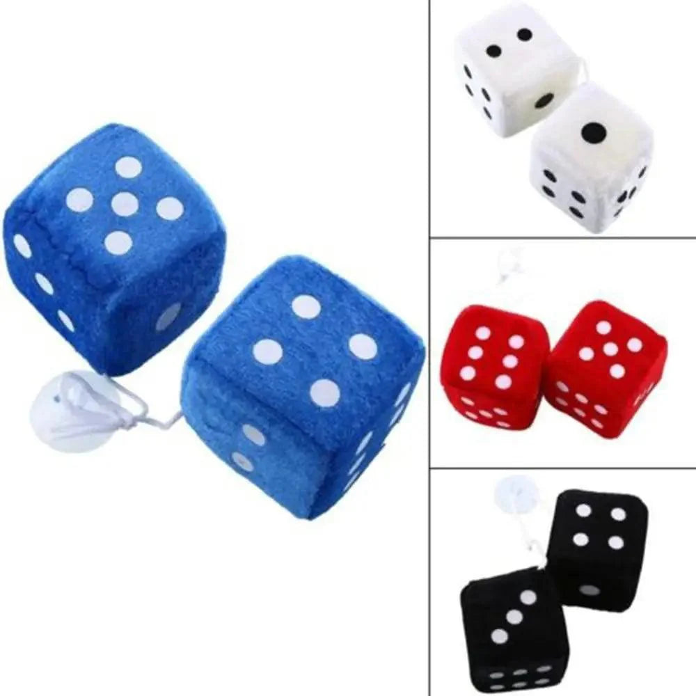 Retro Colorful Car Dice Rear View Mirror Hanging Decoration For Cars Excellent Unique Design Gift For Men